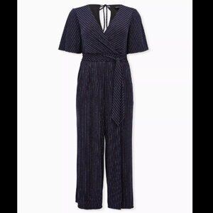 Torrid Shimmer Surplice Jumpsuit